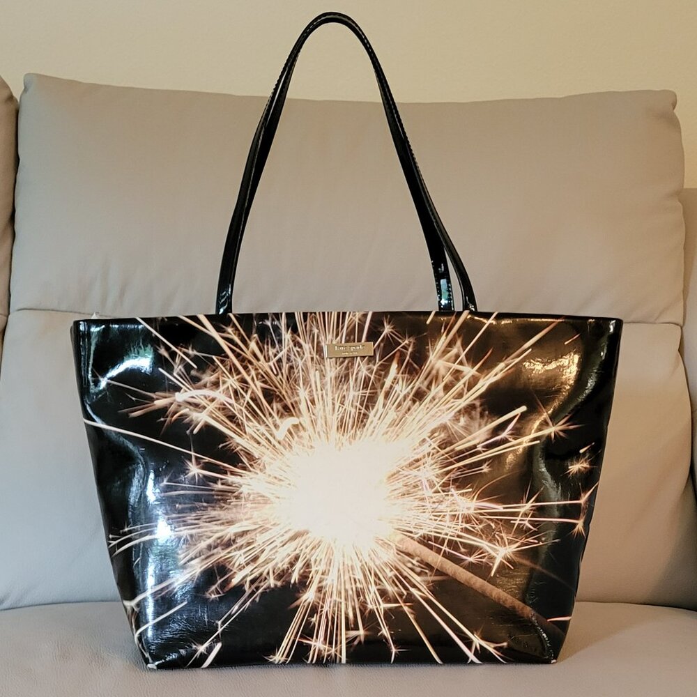 Kate Spade Black LEATHER Tote, Purse, Handbag